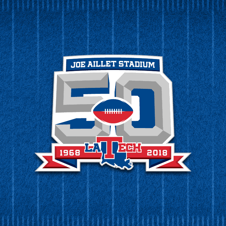 Joe Aillet Stadium 50th Primary Logo