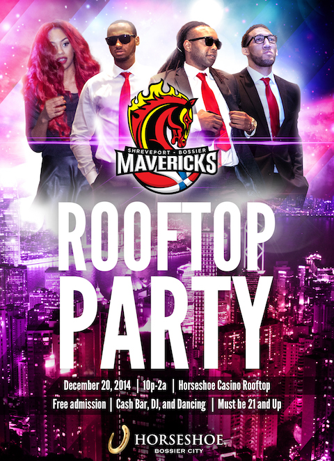 Mavs Rooftop Party Flyer Image